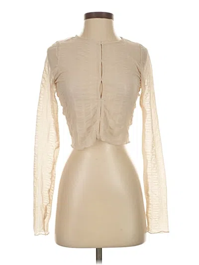 Pre-owned Cotton On Long Sleeve Blouse In White