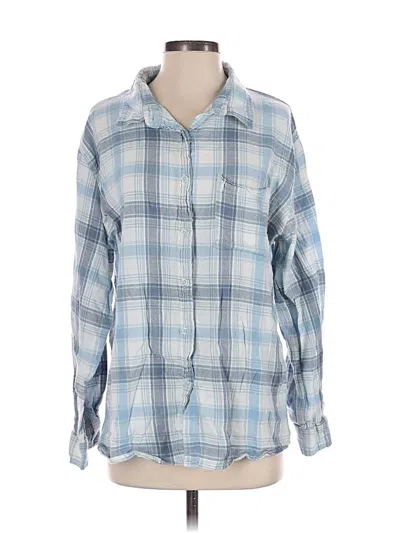 Pre-owned Cotton On Long Sleeve Button Down Shirt In Blue