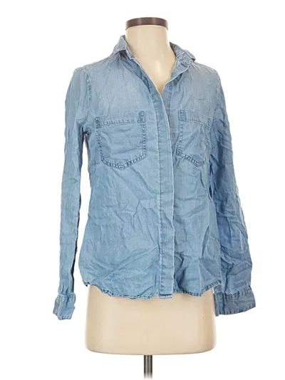 Pre-owned Cotton On Long Sleeve Button Down Shirt In Blue