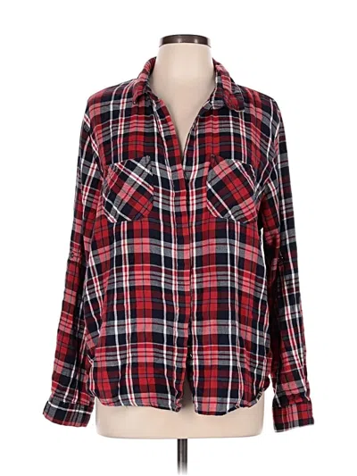 Pre-owned Cotton On Long Sleeve Button Down Shirt In Red