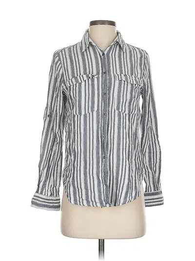 Pre-owned Cotton On Long Sleeve Button Down Shirt In Silver