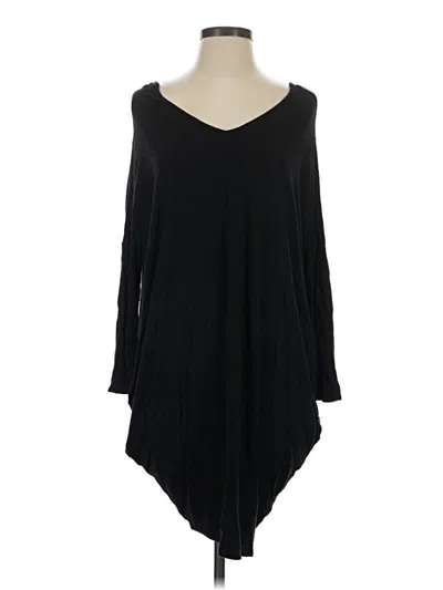 Pre-owned Cotton On Long Sleeve Top Black Scoop Neck Tops