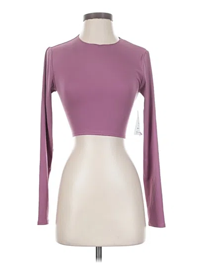 Pre-owned Cotton On Long Sleeve Top Purple Turtleneck Tops