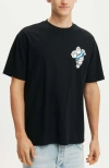 Cotton On Loose Fit Michelin T-shirt In Black