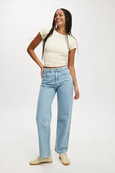 Cotton On Loose Straight Jean In Blue