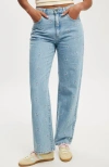 Cotton On Loose Straight Jean In Cloud Bluebow Embroidery
