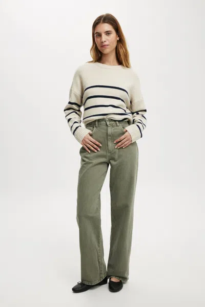 Cotton On Loose Straight Jean In Green