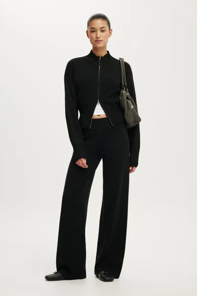 Cotton On Lotus Knit Pant In Black