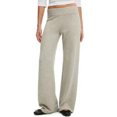 Cotton On Lotus Knit Pant In Metallic