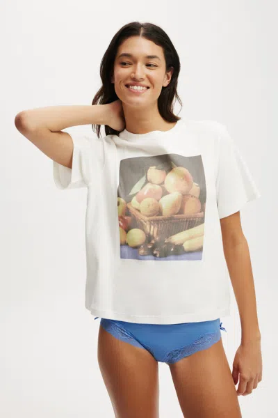 Cotton On Lounge Graphic Tee In White