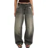 Cotton On Low Barrel Jean In Black