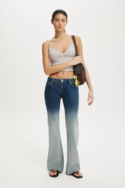 Cotton On Low Rise Bootcut Jean In Ombre Blue