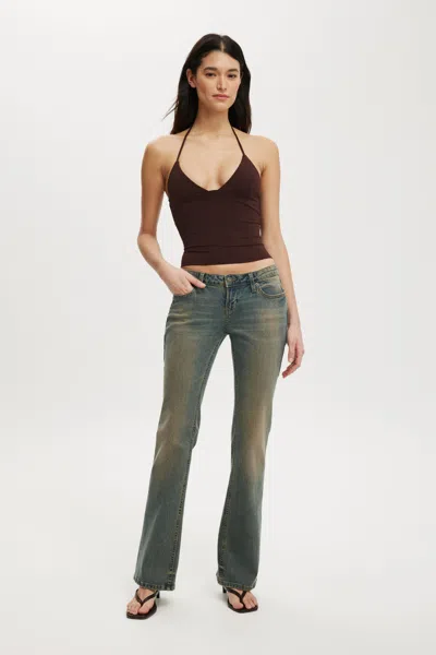 Cotton On Low Rise Bootcut Jean In Rusty Blue