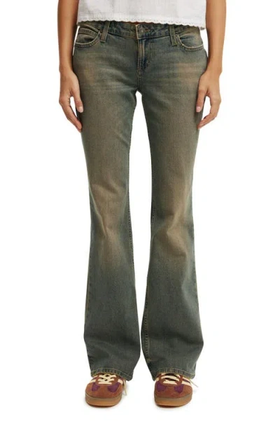 Cotton On Low Rise Bootcut Jean In Sandstorm Blue