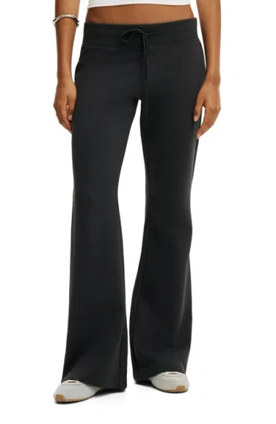 Cotton On Low Rise Bootleg Sweatpant In Black