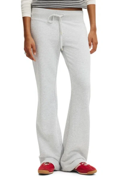 Cotton On Low Rise Bootleg Sweatpant In Light Grey Marle
