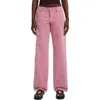 Cotton On Low Rise Straight Cord Pant In Pink