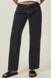 Cotton On Low Rise Straight Jean In Graphite Black