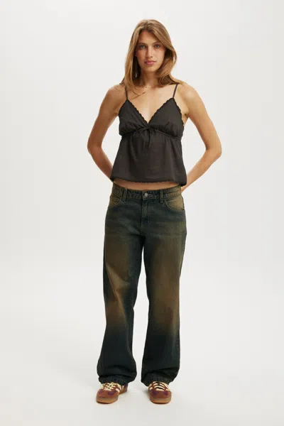Cotton On Low Rise Straight Jean In Gray
