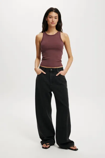 Cotton On Low Super Baggy Jean In Black