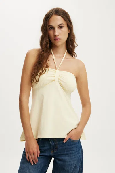 Cotton On Lucy Babydoll Halter In Vanilla Glow