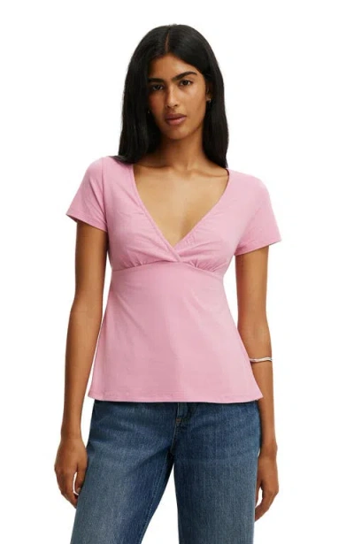 Cotton On Lucy Babydoll Tee In Pink