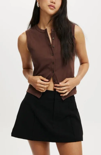 Cotton On Luis Suiting Skirt In Black