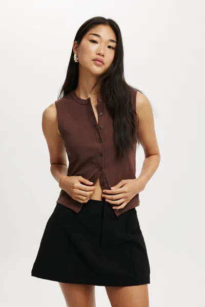 Cotton On Luis Suiting Skirt In Black