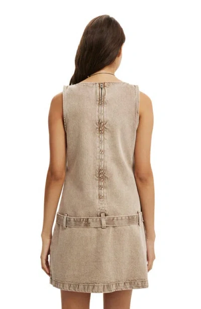 Cotton On Luisa Belted Denim Mini Dress