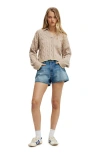Cotton On Luxe Collar Sweater In Brown