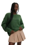 Cotton On Luxe Crew Sweater In Green