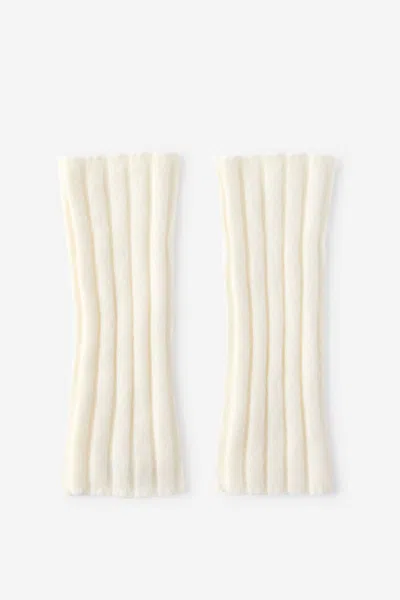 Cotton On Luxe Ribbed Arm Warmers In Creme Fraiche
