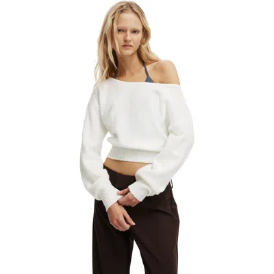 Cotton On Luxe Slouchy Knit In White