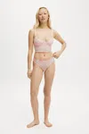 Cotton On Margot Embroidered Mesh G String Brief In Multi