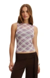 Cotton On Maxi Mesh Tank In Purple