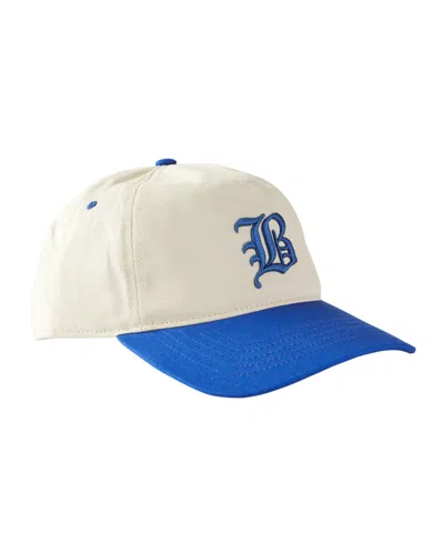 Cotton On Men's 5 Panel Hat In Bone,royal Blue,brooklyn