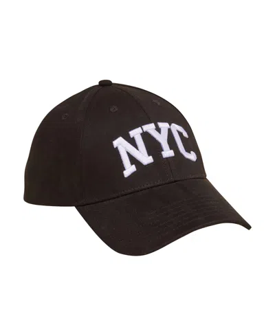 Cotton On Men's 6 Panel Ball Cap In Black,nyc