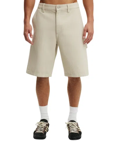 Cotton On Men's 9" Baggy Worker Shorts In Brown