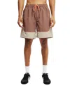 Cotton On All Purpose Short In Burgandy,gravel Panel