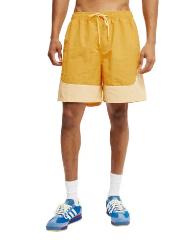 Cotton On All Purpose Short In Yellow Tonal Panel