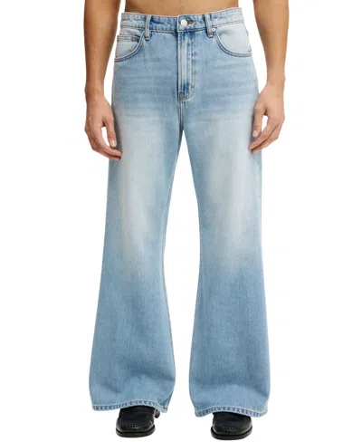Cotton On Men's Baggy Bootcut Jean In Blue