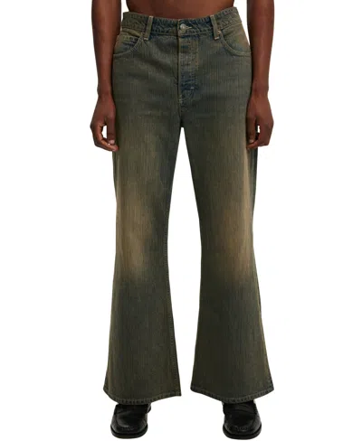 Cotton On Men's Baggy Bootcut Jean In Revolt Blue