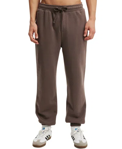 Cotton On Men's Baggy Cuffed Track Pant In Washed Chocolate