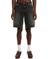 Cotton On Baggy Denim Short In Domino Black