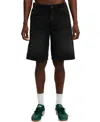 Cotton On Baggy Denim Short In Wicked Black