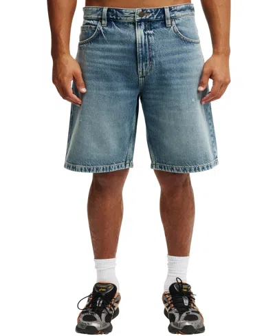 Cotton On Men's Baggy Denim Shorts In Blue