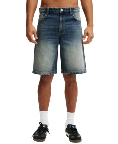 Cotton On Men's Baggy Denim Shorts In Blue
