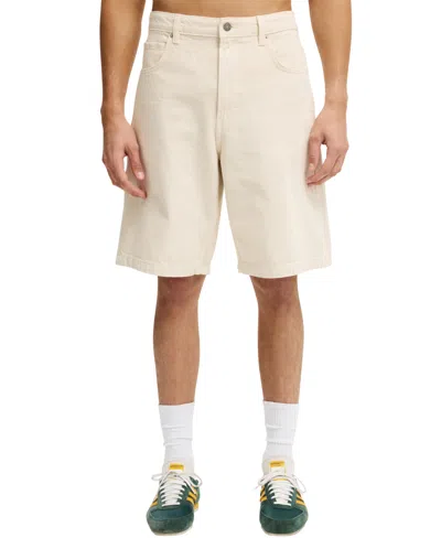 Cotton On Men's Baggy Denim Shorts In Neutral