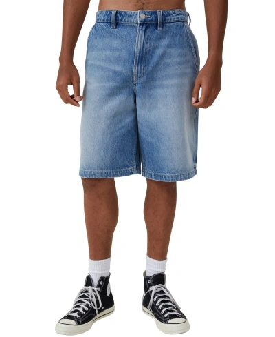 Cotton On Men's Baggy Denim Shorts In Cannonball Blue