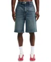 Cotton On Baggy Denim Short In Carpenter Ryder Blue